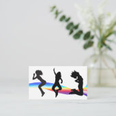 Fitness Carte de visite Rainbow Wave Dance (Debout devant)