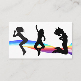 Fitness Carte de visite Rainbow Wave Dance