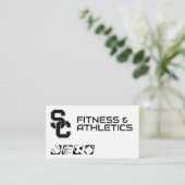 Fitness Carte de visite sportif (Debout devant)