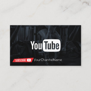 Fitness Channel Advertisement Kaart Visitekaartje