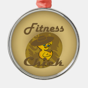 Fitness Chick #6 Metalen Ornament