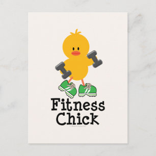 Fitness Chick Briefkaart