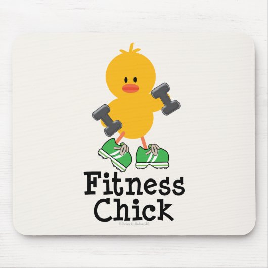 Fitness Chick Mousepad Muismat (Voorkant)