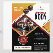 Fitness / Club Club Flyer Modèle (Devant / Derrière)
