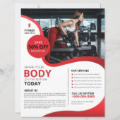 Fitness club flyer sjabloon (Voorkant)
