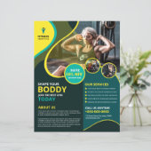 Fitness Club / Gym Flyer Sjabloon (Staand voorkant)