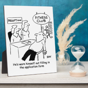 Fitness Club Member is Worn Out Fotoplaat