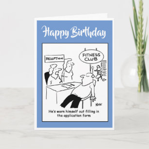 Fitness Club Member is Worn Out Kaart