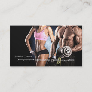Fitness Club Personal Trainer Bodybuilder Body Visitekaartje