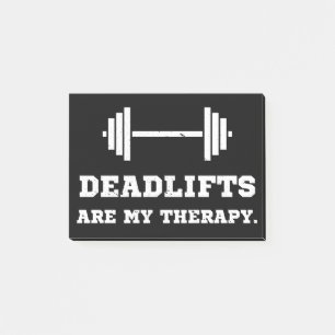 Fitness Deadlifts zijn mijn therapie Post-it® Notes