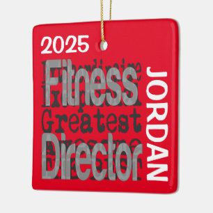 Fitness Director Extraordinaire CUSTOM Keramisch Ornament