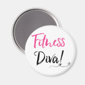 "Fitness Diva" Magneet (Voorkant / Achterkant)