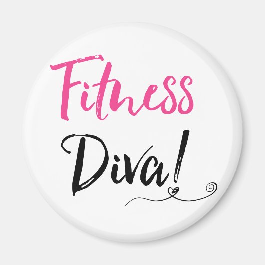 "Fitness Diva" Magneet (Voorkant)