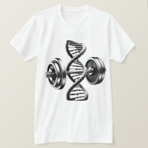 Fitness DNA Helix Hantels T-Shirt