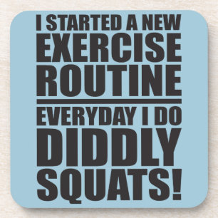 Fitness en Bodybuilding Humor Drankjes Onderzetter