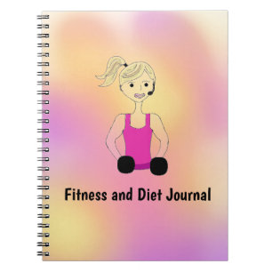 Fitness- en dieetdagboek notitieboek