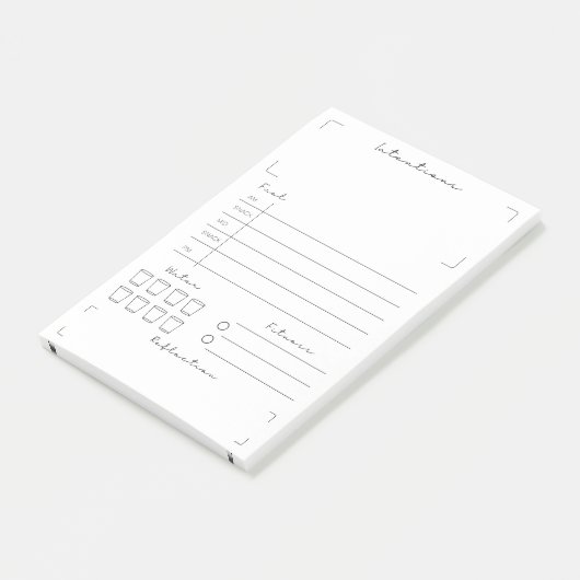 Fitness en Gezondheid Tracker Post-it® Notes (Schuin)