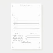 Fitness en Gezondheid Tracker Post-it® Notes (Voorkant)