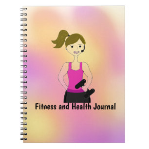 Fitness- en gezondheidsjournaal notitieboek