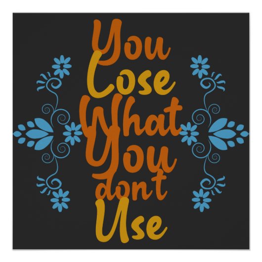 Fitness en Gym Quote Perfect Poster (Voorkant)