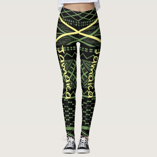 fitness en uitwerking van leggings onder de vlag v (Voorkant)