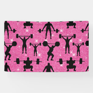 Fitness - fitnessout Gym Sport Roze glitter Spandoek