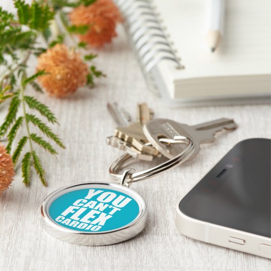 Fitness - fitnessuitdraaiing sleutelhanger (Zijkant)