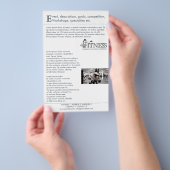 FITNESS ~ Flyer, uitnodiging Flyer (Hand)