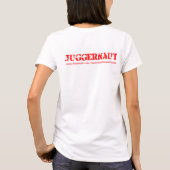 Fitness Freak Dames Ringer T-Shirt Juggernaut (Dos)