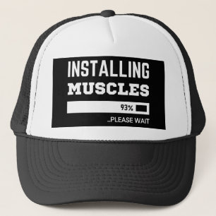 Fitness Funny Workout Muscles installeren Trucker Pet