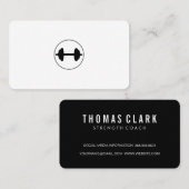 Fitness Gewicht Personal Trainer Visitekaartje (Voorkant / Achterkant)