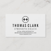 Fitness Gewicht Twee Tone Textuur Visitekaartje (Achterkant)