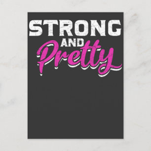 Fitness Girl WeightVrouw Gym Workout Briefkaart