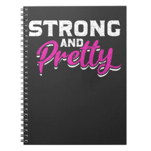 Fitness Girl WeightVrouw Gym Workout Notitieboek