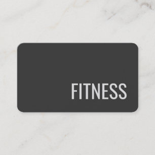 Fitness Gris clair Carte de visite de formateur mo