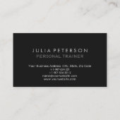Fitness Gris clair Carte de visite extérieur Noir  (Dos)