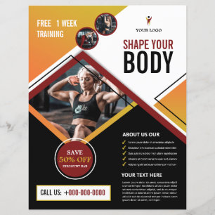 Fitness / Gym Club Flyer Sjabloon