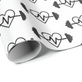 FITNESS GYM IS HET LEVEN CADEAUPAPIER (Rol Hoek)