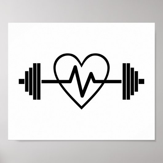 FITNESS GYM IS HET LEVEN POSTER (Voorkant)
