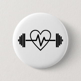 FITNESS GYM IS HET LEVEN RONDE BUTTON 5,7 CM