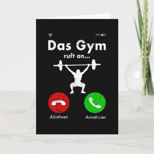 Fitness Gym Lifting Quote Funny Gift Kaart