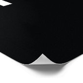 Fitness Gym Quote-Posters voor wit zwart Poster (Hoek)