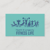 Fitness Gym | Trainen aan de slag Visitekaartje (Voorkant)