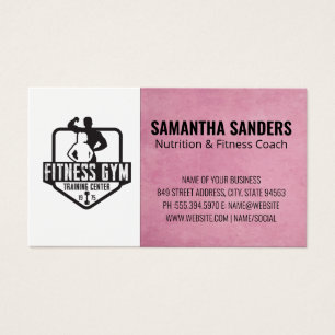Fitness Gym Training Center Personal Trainer Visitekaartje