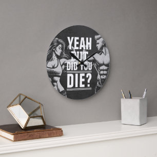 Fitness Gym Workout Bodybuilding Motivatie Grote Klok