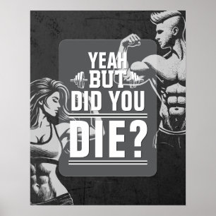 Fitness Gym Workout Bodybuilding Motivatie Poster