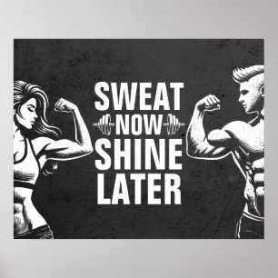 Fitness Gym Workout Bodybuilding Motivatie Poster