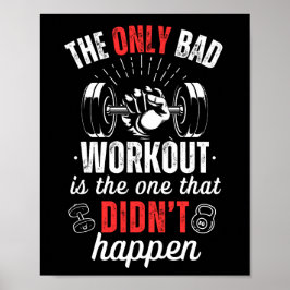 Fitness Gym Workout motivatie offerte, Oefening Poster