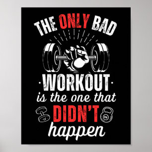 Fitness Gym Workout motivatie offerte, Oefening Poster