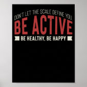 Fitness Gym Workout Motivation Poster (Voorkant)
